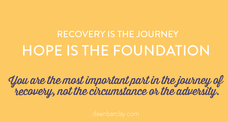 Recovery is the Journey Hope is the Foundation