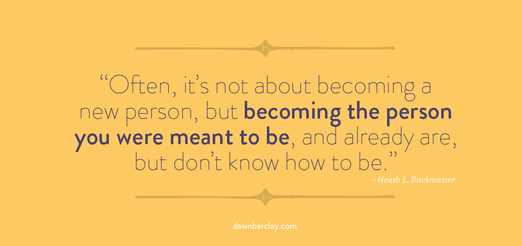 Often its not about becoming